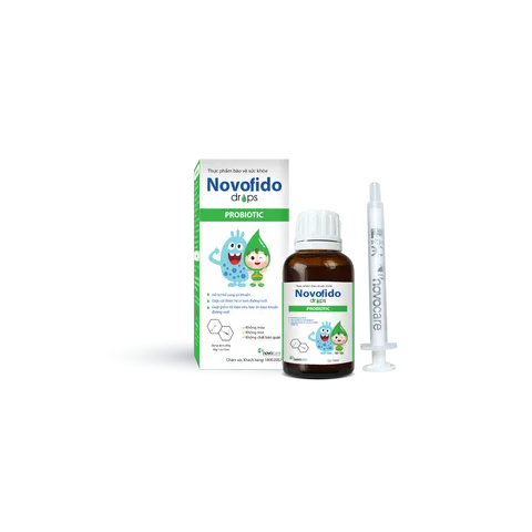 Men vi sinh Novofido bổ sung lợi khuẩn dạng giọt cho bé