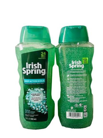 Sữa Tắm Dưỡng Ẩm Irish Spring Deep Action Scrub 532ml Hàng nhập Mỹ
