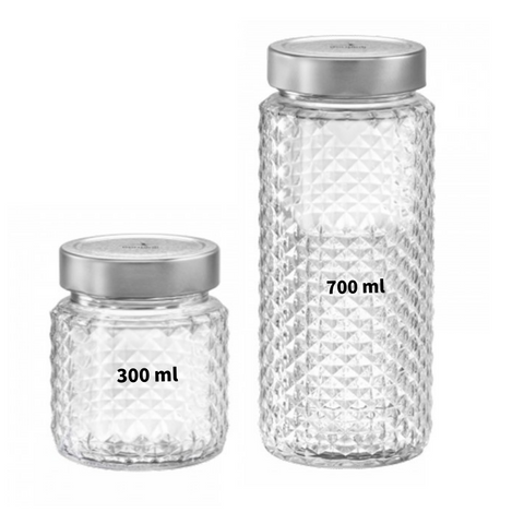 Hũ Thủy Tinh Nắp Thiếc Bormioli Delivery 300ml & 700ml - Hộp Đựng Mứt, Bánh Kẹo Đẹp Mắt, Sang Trọng, Tiện Dụng Cho Nhà Bếp