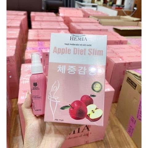 Thạch táo Hemia giúp giảm mỡ bụng, mỡ đùi hiệu quả
