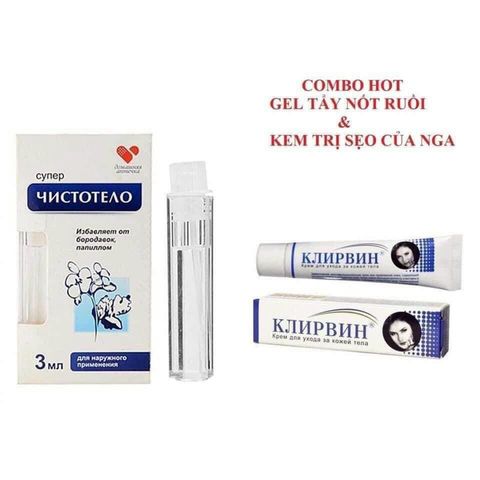Gel Tẩy Nốt Ruồi Dvelinil 3ml - Giải Quyết Mụn Cóc, Mụn Thịt, Sẹo Lồi Hiệu Quả Không Để Lại Vết Thâm - Sản Phẩm Chính Hãng Từ Nga