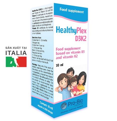 D3K2 Healthyplex nhỏ giọt - Sản xuất tại Italy