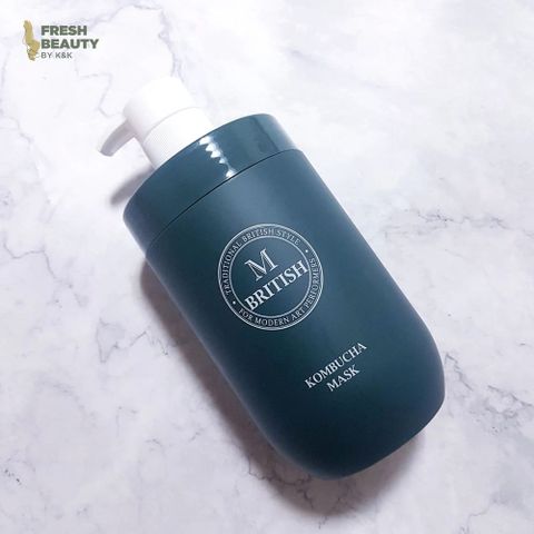 Mặt nạ tóc BRITISH M Kombucha Mask 750g - Phục hồi chuyên sâu cho tóc hư tổn, dưỡng ẩm và làm mượt, phù hợp với nam nữ