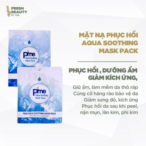 Mặt Nạ B5 Pime Aqua Soothing Mask Pack - Phục Hồi Da, Cấp Ẩm, Làm Dịu Da, Chiết Xuất Tự Nhiên, Hàn Quốc 25ml