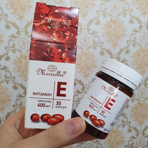 Vitamin E Đỏ Mirrolla 270mg - 400mg Hộp 30 Viên - Chống Oxy Hóa, Cải Thiện Sức Khỏe Và Làm Đẹp Da, Xuất Xứ Nga