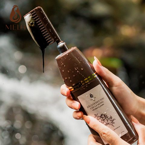 Dầu Gội Đen Tóc Cây Lá Móng Mela Giúp Phủ Bạc Lành Tính