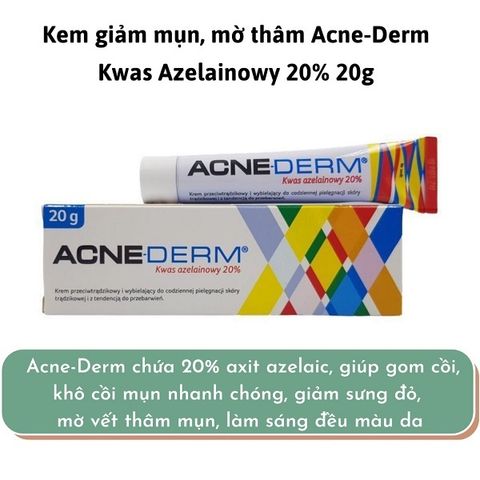Kem Trị Mụn Bielenda Acne-Derm Kwas Azelainowy 20% - Hỗ Trợ Giảm Mụn, Giảm Thâm, Trắng Da 20g