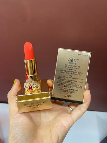 Son Lì Dưỡng Ẩm Ohui The First Limited - Chất Son Nhung Mịn, Giữ Màu 12 Giờ, Bổ Sung Độ Ẩm, Cảm Giác Thanh Lịch, Sang Trọng