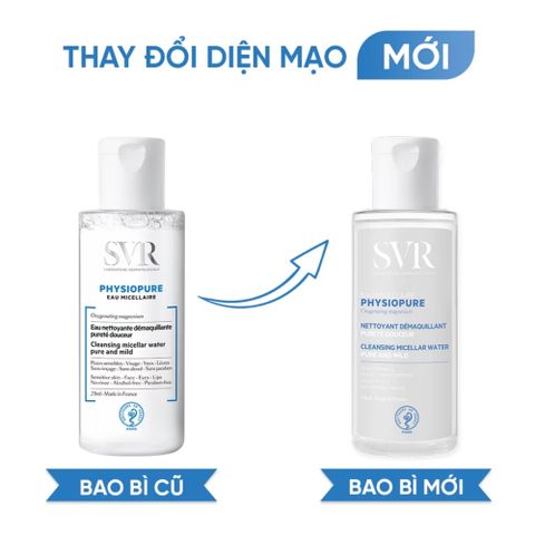 Nước Tẩy Trang SVR Physiopure Eau Micellaire 400ml - Dành cho Da Nhạy Cảm, Làm Sạch và Tẩy Trang Hoàn Hảo, Không Gây Kích Ứng