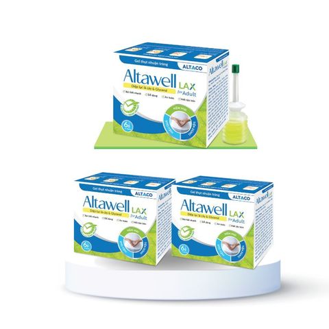Gel thụt nhuận tràng Altawell Lax cho Người Lớn (6 ống x 9g) - Hỗ trợ điều trị táo bón, dễ sử dụng, giảm đau và khó chịu.