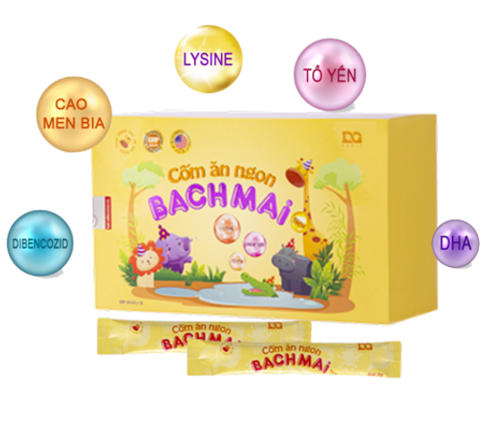 Cốm ăn ngon Bạch Mai new Hộp 30 gói giúp bé ăn ngon miệng
