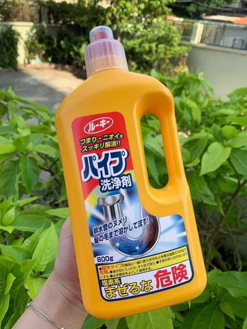 Chai Thông Tắc Đường Ống Thoát Nước Rocket Nhật Bản 800g - Giải Pháp Hiệu Quả Cho Gia Đình, Loại Bỏ Bùn Tắc Nhanh Chóng