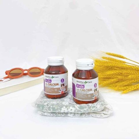 Viên Uống Canxi Sữa Bò Non Healthy Care Milk Calcium 60 Viên - Hỗ Trợ Phát Triển Xương Cho Trẻ Sơ Sinh đến 3 Tuổi