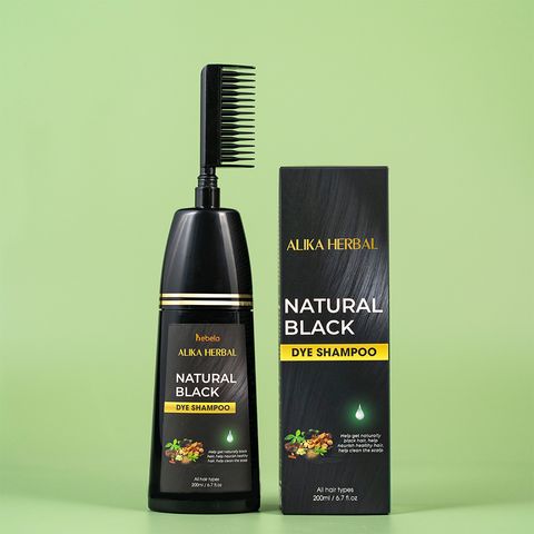 Dầu Gội Phủ Bạc Alika Màu Đen 200ML - Nhuộm Tóc Đen Tự Nhiên, Công Nghệ Thế Hệ Mới, Phục Hồi Tóc Khỏe Mạnh