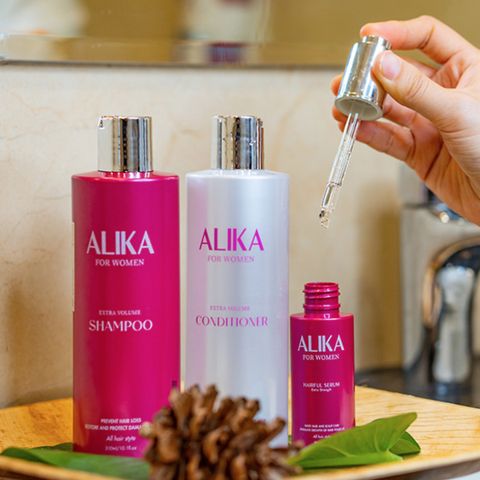 Combo Gội Xả Nữ Alika Giúp Giảm Rụng,Kiểm Soát Dầu Chai 300ml
