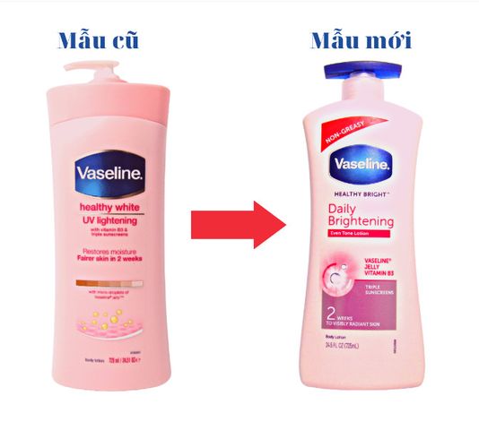 Sữa Dưỡng Thể Vaseline Healthy Bright 725ml - Dưỡng Trắng, Cấp Ẩm, Thẩm Thấu Nhanh, Hương Thơm Tự Nhiên, Giúp Da Mịn Màng Hằng Ngày