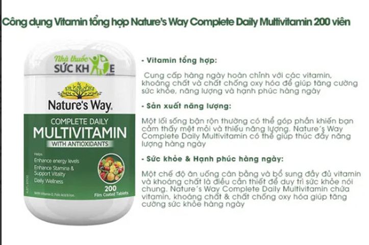 Vitamin Tổng Hợp Nature’s Way Complete Daily Multivitamin