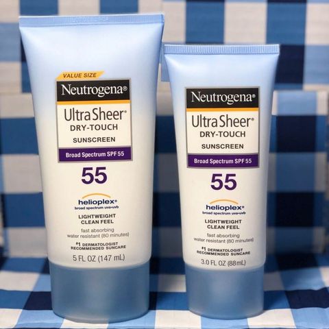 Kem chống nắng Neutrogena SPF55 Ultra Sheer Dry-Touch Set 147ml+88ml