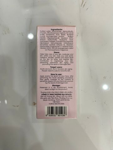 Serum Hi Beauty Trắng Da & Sạch Nám 30ml - Dưỡng Da Chuyên Sâu, Chống Lão Hóa, Phù Hợp Mọi Loại Da, Chính Hãng Bigfa