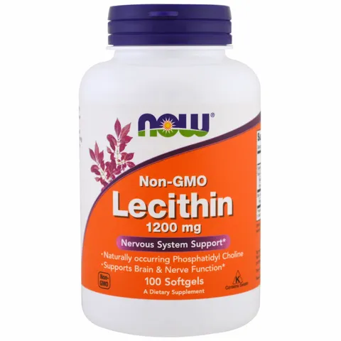 Viên Uống Hạt Đậu Nành Now Foods Non-GMO Lecithin 1200 mg