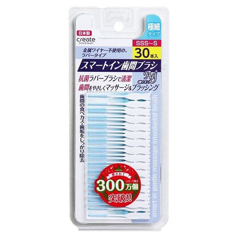 Tăm Nha Khoa Create Smile & Health 60 Chiếc Nhật Bản - Size SS-M, Dễ Dàng Sử Dụng và An Toàn Cho Nướu Răng