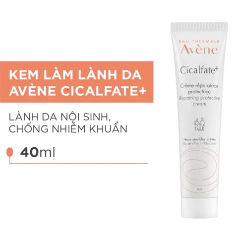 Kem Dưỡng Avene Cicalfate Cream 40mL - Phục Hồi Da, Lành Sẹo Mụn, Giúp Tái Tạo và Bảo Vệ Da Hư Tổn, Chăm Sóc Da Mặt Chất Lượng cao