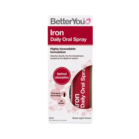Xịt Bổ Sung Sắt Iron Daily Oral Spray 25ml Better You