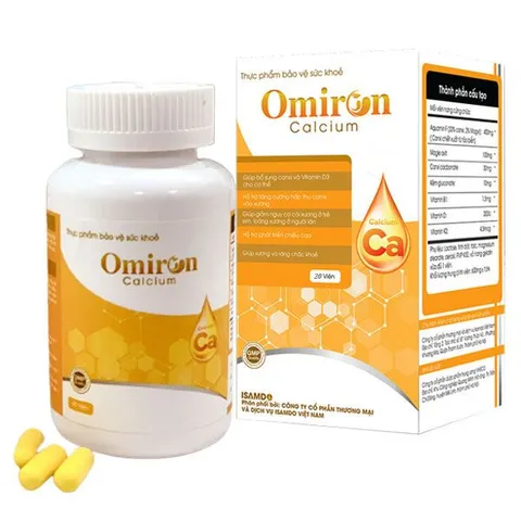 Omiron Calcium, bổ sung Canxi hỗ trợ phát triển chiều cao