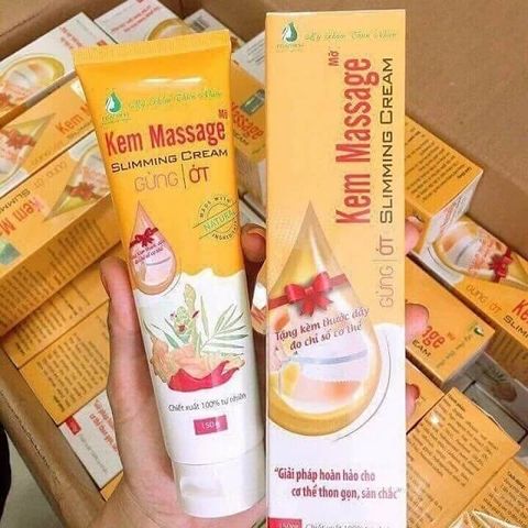 Kem Massage Hỗ Trợ Tan Mỡ Bụng Gừng Ớt Ngân Bình