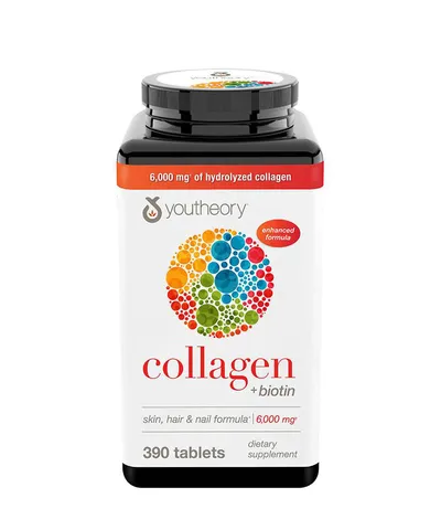 [Mẫu mới]  Viên Uống Collagen + Biotin Youtheory 390 viên của Mỹ