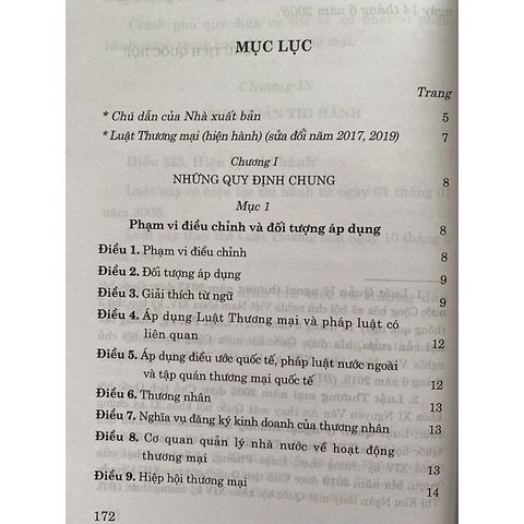 Luật Thương mại (Hiện hành) (Sửa đổi năm 2017, 2019)