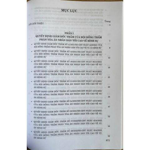 Tuyển Tập Quyết Định Giám Đốc Thẩm Tòa Án Nhân Dân Tối Cao - Hình Sự, Dân Sự, Kinh Doanh Thương Mại (2017-2023)