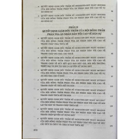 Tuyển Tập Quyết Định Giám Đốc Thẩm Tòa Án Nhân Dân Tối Cao - Hình Sự, Dân Sự, Kinh Doanh Thương Mại (2017-2023)