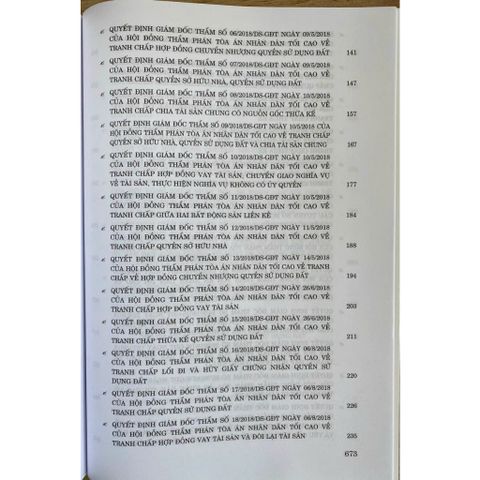 Tuyển Tập Quyết Định Giám Đốc Thẩm Tòa Án Nhân Dân Tối Cao - Hình Sự, Dân Sự, Kinh Doanh Thương Mại (2017-2023)