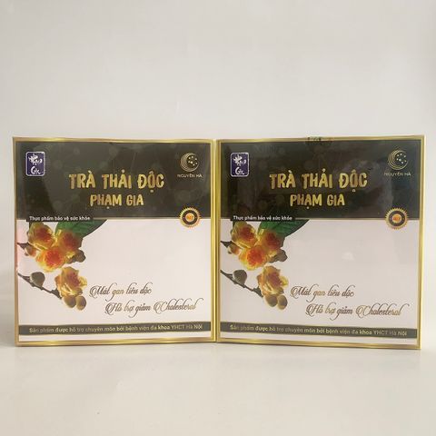 Trà Hỗ Trợ Thải Độc Phạm Gia Giúp Thanh Lọc Cơ Thể Hộp 40 Gói