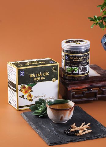 Trà Hỗ Trợ Thải Độc Phạm Gia Giúp Thanh Lọc Cơ Thể Hộp 40 Gói