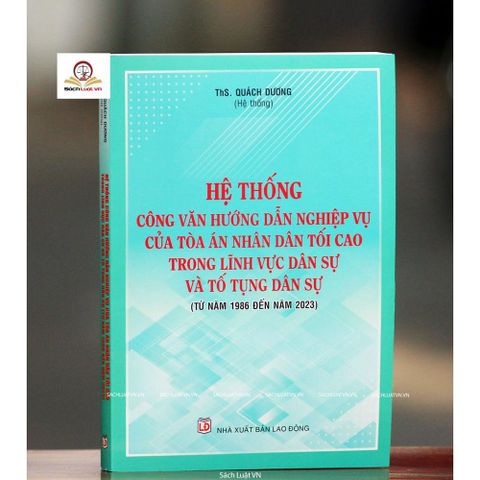 Hệ thống Công văn hướng dẫn nghiệp vụ của TAND TC  trong lĩnh vực DS