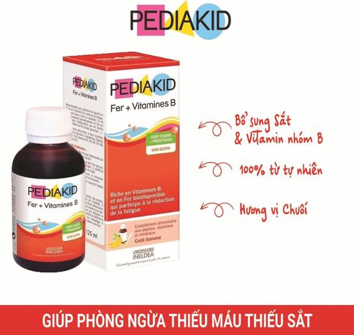 Siro Pediakid Pháp - Thực phẩm chức năng hỗ trợ sức khỏe toàn diện cho bé từ 0-12 tuổi, Vitamin D3, cải thiện tiêu hóa, tăng cường miễn dịch.