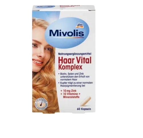 Viên uống hỗ trợ giảm rụng tóc kích thích mọc tóc Mivolis Haar Vital