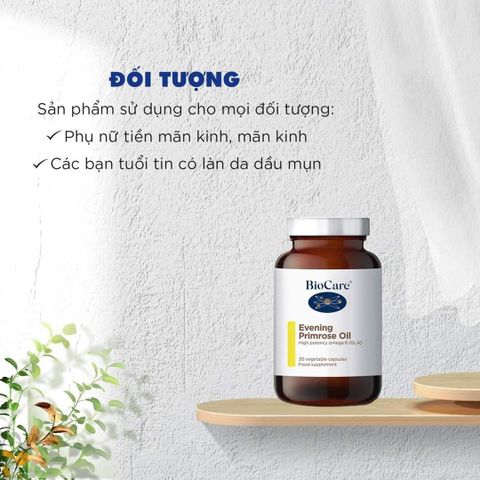 Tinh dầu hoa anh thảo hỗ trợ cân bằng nội tiết Biocare Anh Quốc