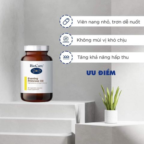 Tinh dầu hoa anh thảo hỗ trợ cân bằng nội tiết Biocare Anh Quốc