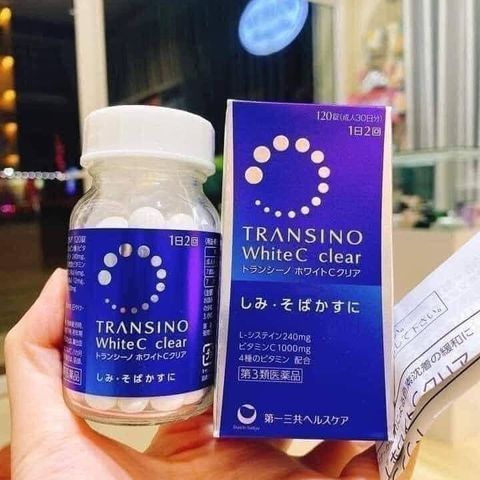 Viên uống hỗ trợ trắng da, giảm nám Nhật Bản White C Clear Transino