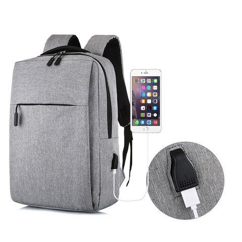 Balo Unisex Thời Trang Kèm Cổng Sạc USB Tiện Dụng - Chất Liệu Polyester Nhẹ, Dùng Đi Làm, Du Lịch, Học Tập