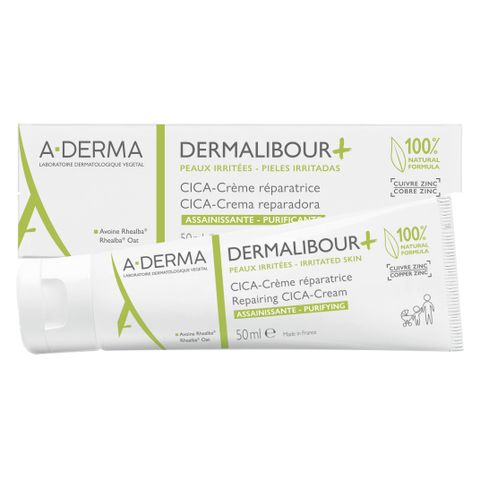 Kem Dưỡng Ẩm Aderma Dermalibour Plus 50mL - Cica Cream Phục Hồi Da, Giảm Kích Ứng, Làm Dịu Da Hữu Cơ