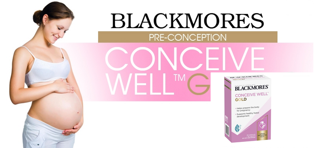Viên uống tăng khả năng thụ thai Blackmores Conceive Well Gold 56 viên - Bổ sung vitamin và dưỡng chất cho phụ nữ mong mang thai