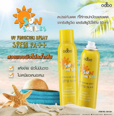 Xịt Chống Nắng Odbo SPF50/PA 100ml Thái Lan