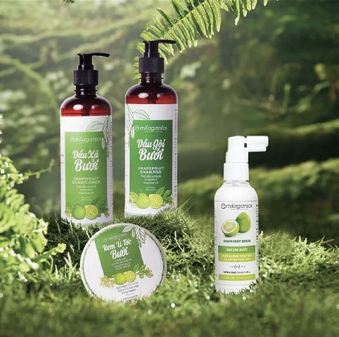 Dầu Gội Bưởi Hỗ Trợ Mọc Tóc Milaganics 750ml Grapefruit Shampoo