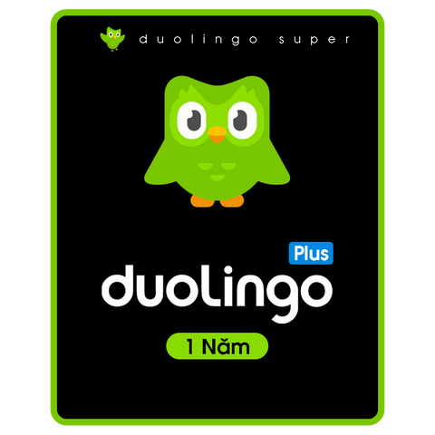 Nâng cấp Duolingo Super Plus 1 Năm chính chủ