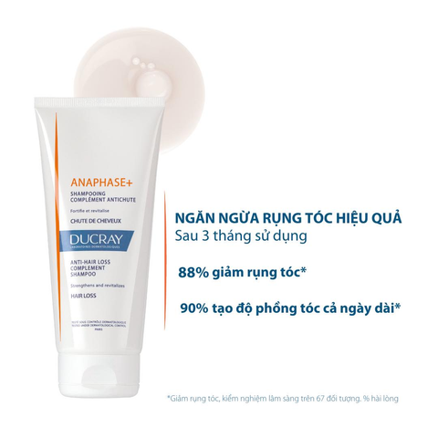 Dầu Gội Ducray Anaphase 200ml - Giải Pháp Ngăn Rụng Tóc, Tăng Cường Mọc Tóc Khỏe Mạnh, Phục Hồi Tóc Yếu Mỏng, Duy Trì Độ Ẩm