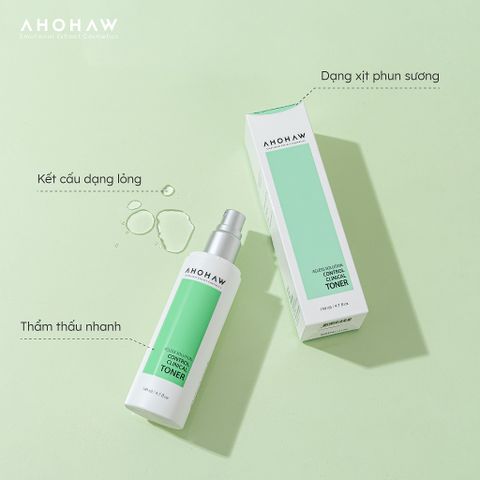 Toner cân bằng da, cấp ẩm dịu nhẹ Ahohwa Acless Solution